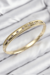 Pirinç Zirkon Taşlı Kutup Yıldızı Model Gold Renk Kadın Kelepçe