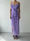Ples Yırtmaç Detaylı Elbise