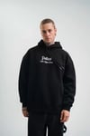Polızeı Premium Kalite Kapşonlu Dijital Patchli Sweatshirt - Siyah