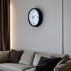 Precision Black 40 Cm Metal Duvar Saati