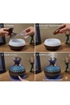 Premium Ahşap Desenli Ultrasonik Aromaterapi Difüzör & Hava Nemlendirici