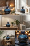 Premium Ahşap Desenli Ultrasonik Aromaterapi Difüzör & Hava Nemlendirici