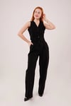 Premium Model Oturtmalı Siyah Pantolon