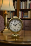 Premium Vintage 25 x 20 Cm Eskitme Metal Masa Saati