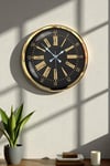 Prime Aurea Gold 52 Cm Metal Duvar Saati