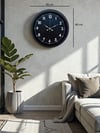 Pure Dark Black 40 Cm Metal Duvar Saati