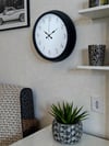 Pure Time Black 40 Cm Metal Duvar Saati