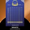 Ramazan İmsakiyesi - 170 Gr - A4 Boyut Kişiye Özel İsimli & Logolu 100 Adet Mor