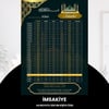 Ramazan İmsakiyesi - 300 Gr - A4 Boyut Kişiye Özel İsimli & Logolu 1 Adet Koyu Yeşil