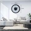 Roma Signature 60 Cm Çarklı Siyah Duvar Saati