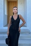 Rosalia Sırt Dekolteli Elbise 2761