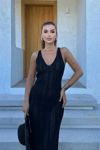 Rosalia Sırt Dekolteli Elbise 2761