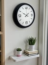 Sade & Şık Siyah 40 Cm Metal Dekoratif Duvar Saati
