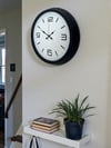 Sade & Şık Siyah 40 Cm Metal Dekoratif Duvar Saati