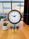 Sılver Classic Aura 25 x 20 Cm Metal Krom Masa Saati