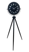 Siyah Asil Standart Stil Tripod Ayaklı Saat