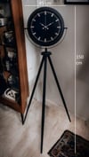 Siyah Lüks Sade Tripod Ayaklı Saat
