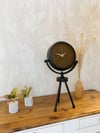 Siyah Metal Mini Tripod Spor Masa Saati 45×26 cm