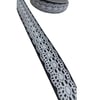 Tafta Dantel Görünümlü Kurdele Siyah 25 Mm 5 Metre