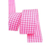 Tafta Ekoseli Kurdele 25 Mm Pembe 2 Metre