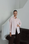 Tek Cepli Müslin Gömlek Pembe Pt