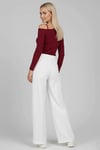 Tek Omuz İpli Bluz Bordo T4328