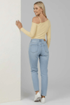 Tek Omuz İpli Bluz Sarı T4328
