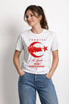Türkiye Ay Yıldız 2026 Dünya Kupasi Taraftar Forma T-shirt - Beyaz