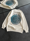 Üç İplik Bisiklet Yaka Baskılı Sweatshirt - Beyaz