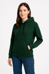 Üç İplik Kapüşonlu Kanguru Çepli Sweatshirt Hoodie - Haki
