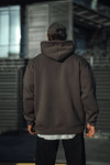 Üç İplik Penye Kapşonlu Basic Sweatshirt - Antrasit