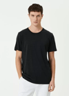 Unisex Basic Bisiklet Yaka Regular T-shirt - Siyah