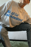 Unisex Baskılı Oversize T-shirt - Beyaz