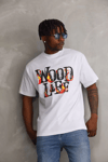Unisex Baskılı Oversize T-shirt - Beyaz