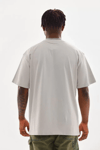 Unisex Baskılı Oversize T-shirt - Gri