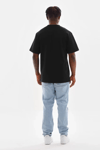 Unisex Baskılı Oversize T-shirt - Siyah