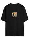 Unisex Baskılı Oversize T-shirt - Siyah