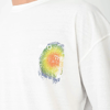 Unisex Bisiklet Yaka Baskılı Oversize T-shirt - Siyah
