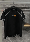 Unisex Dikişli Baskılı Oversize T-shirt - Siyah