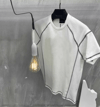 Unisex Karoyaka Dikişli Oversize T-shirt - Beyaz