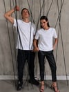 Unisex Kısa Kollu Bisiklet Yaka Basic Viskon Bluz