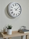 White Prime Roma Rakamlı 40 Cm Metal Duvar Saati
