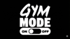 Gym Mode On/Off Baskılı Siyah Kapüşonlu Sweatshirt - Unisex Oversize Fitness Spor Salonu İçin Hoodie