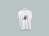 Kaliteli Penye Kadın Erkek Yetişkin Baskılı Beyaz Gri Siyah Tshirt Lilo Stitch Beyaz