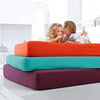 Maki Home %100 Pamuklu Çift Kişilik 160x200 Kırmızı Geometrik Çarşaf Seti  Modern Halka Desenli