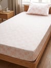Maki Home %100 Pamuklu Çıtır Çiçekli 120x200 Tek Kişilik Lastikli Çarşaf ve Yastık Kılıfı Seti