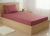 Maki Home %100 Pamuklu Gül Kurusu 100x200+50x70 cm tek kişilik lastikli çarşaf takımı