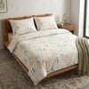 Maki Home %100 Pamuklu Pastel Çiçek Baskılı 240x220+2*(50x70) Battal Boy Nevresim Ve Yastık Kılıfı