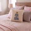 Maki Home 41x41 cm Keep Calm Desenli Kırlent Kılıfı - Keep Calm Motto Dekoratif Kılıf