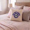 Maki Home 41x41 cm No Bad Vibes Desenli Kırlent Kılıfı - Motto Temalı Salon Yazlık Dekoratif 